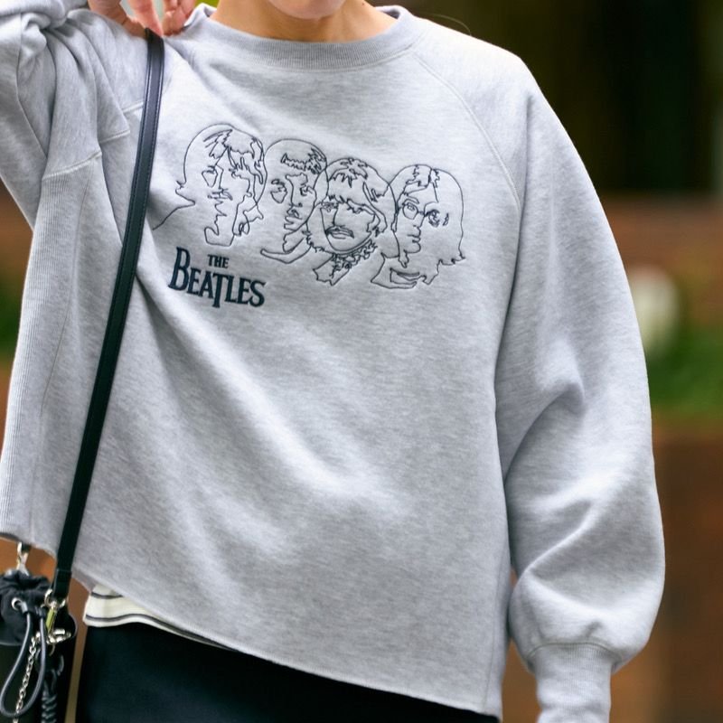 good rock speed × HULLE BEATLES CUT OFF SWEAT(HLEX) ASH
