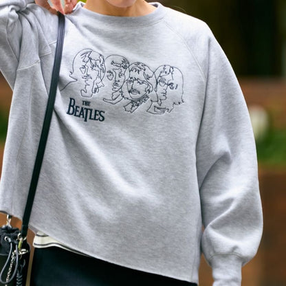 good rock speed × HULLE BEATLES CUT OFF SWEAT(HLEX) ASH
