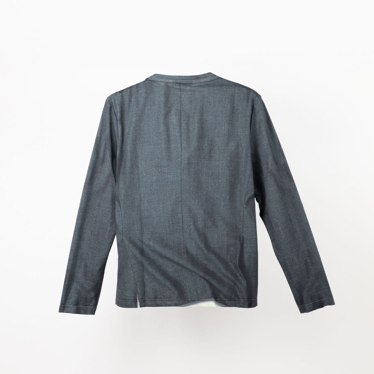 TOLQ Printed Mock Neck T-shirts(L/S) Charcoal