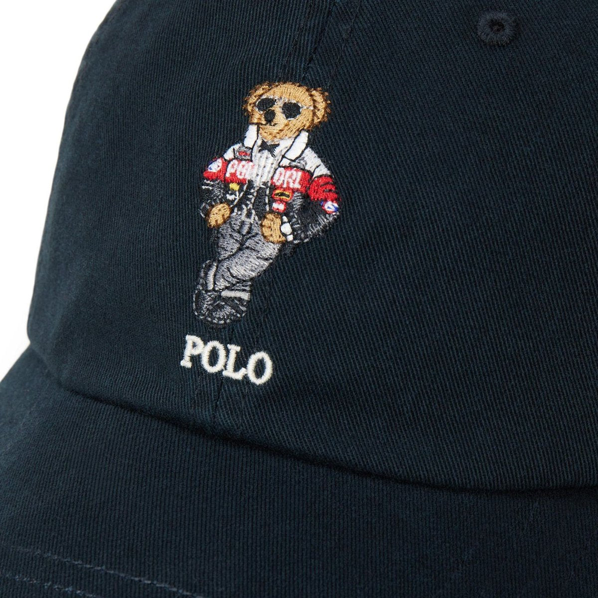 RALPH LAUREN WOVEN-CAP POLO BLACK
