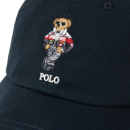 RALPH LAUREN WOVEN-CAP POLO BLACK
