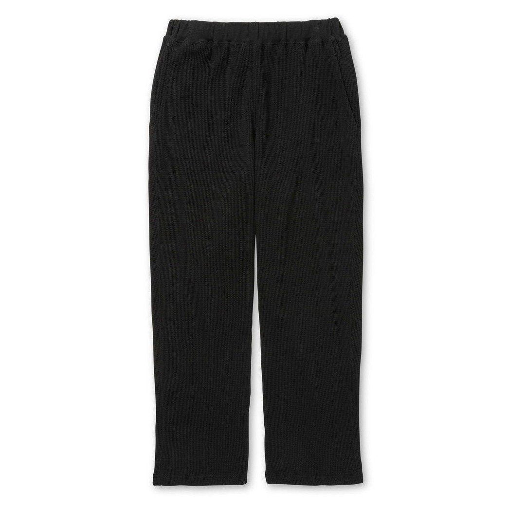 SNOWPEAK Heavyweight Waffle Pants BLACK