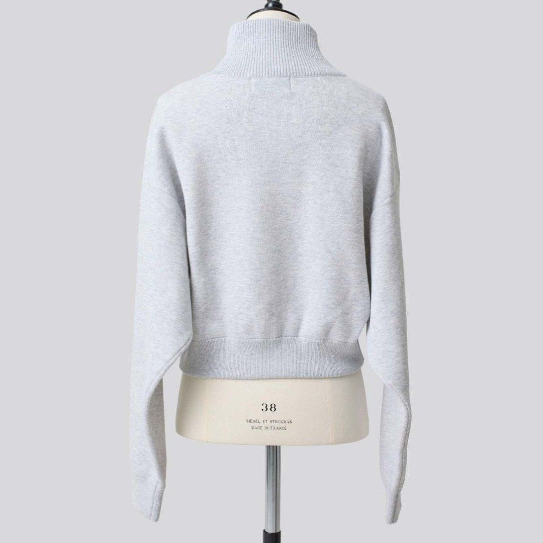 J.J. Mercer SHORT ZIP BLOUSON ASH