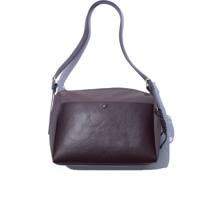 F/CE. TECH LEATHER SHOULDER DUFFLE BAG Brown