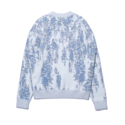 F/CE. FINNISH LANDSCAPE SOLOTEX KNIT - FOREST WHITE/BLUE