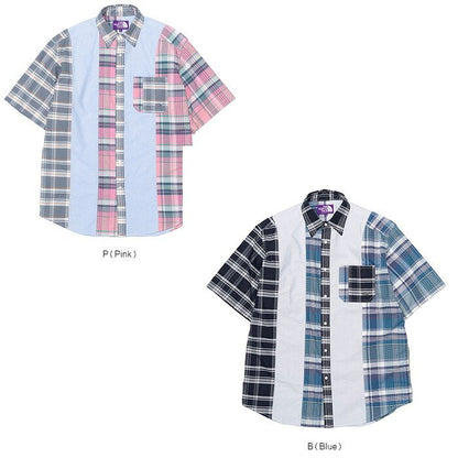THE NORTH FACE Purple Label パッチワークハーフスリーブシャツ NT3209N