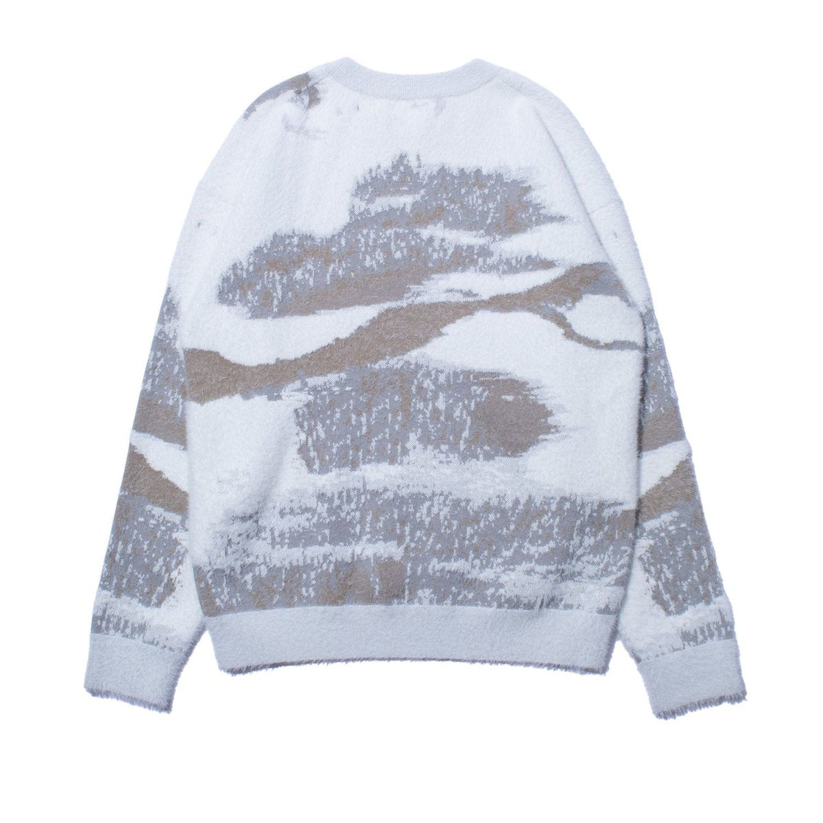 F/CE. FINNISH LANDSCAPE SOLOTEX KNIT - SNOW WHITE/GRAY