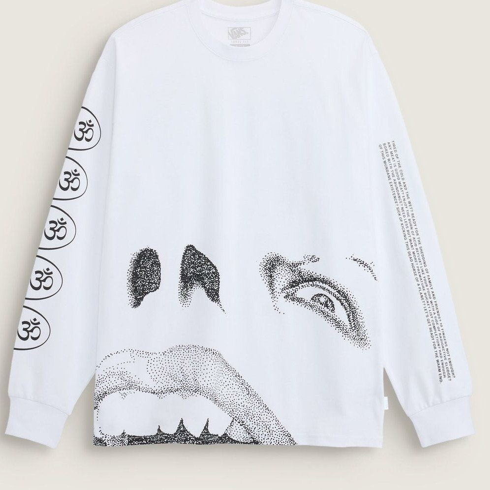 Vans ED DAVIS LS TEE Blanc de Blanc