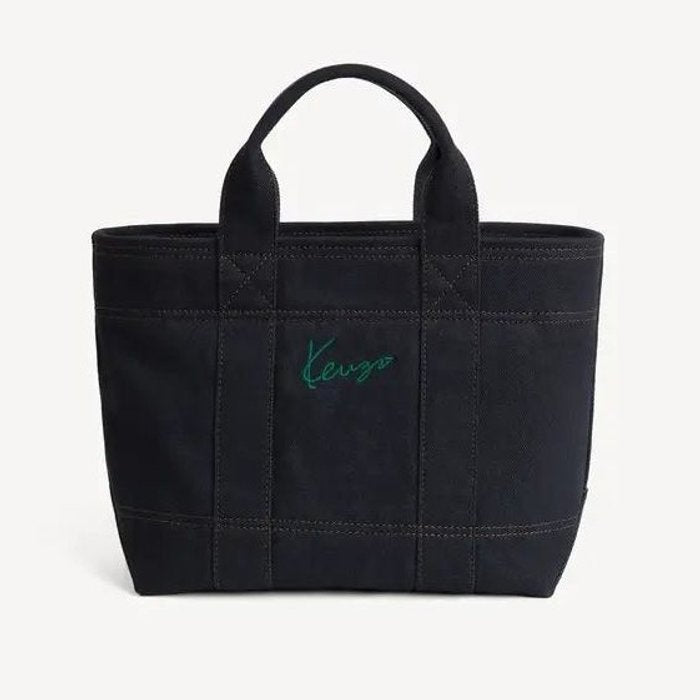 KENZO TULIP SMALL TOTE BAG Navy Blue