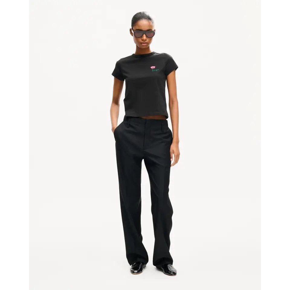 KENZO LADYS GOTS TULIP SMALL T-SHIRT Black