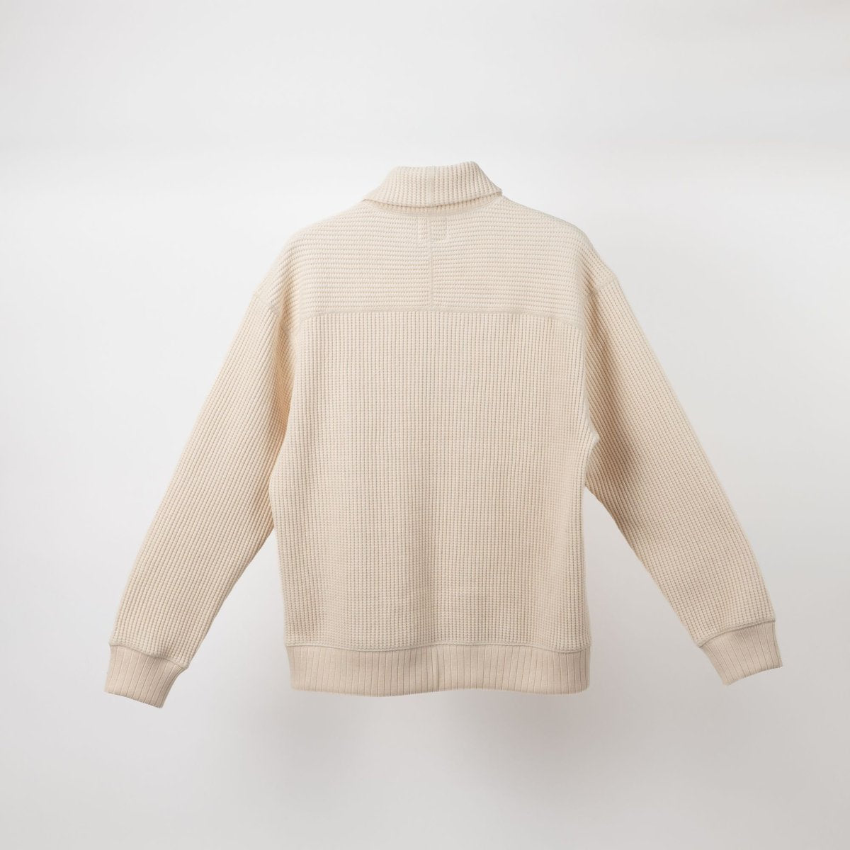 Jackman Waffle Highneck Ecru
