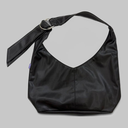 COOME FAUX LEATHER BAG BLACK