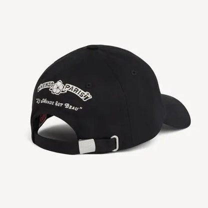 KENZO EMBLEM EMBROIDERY CAP Black