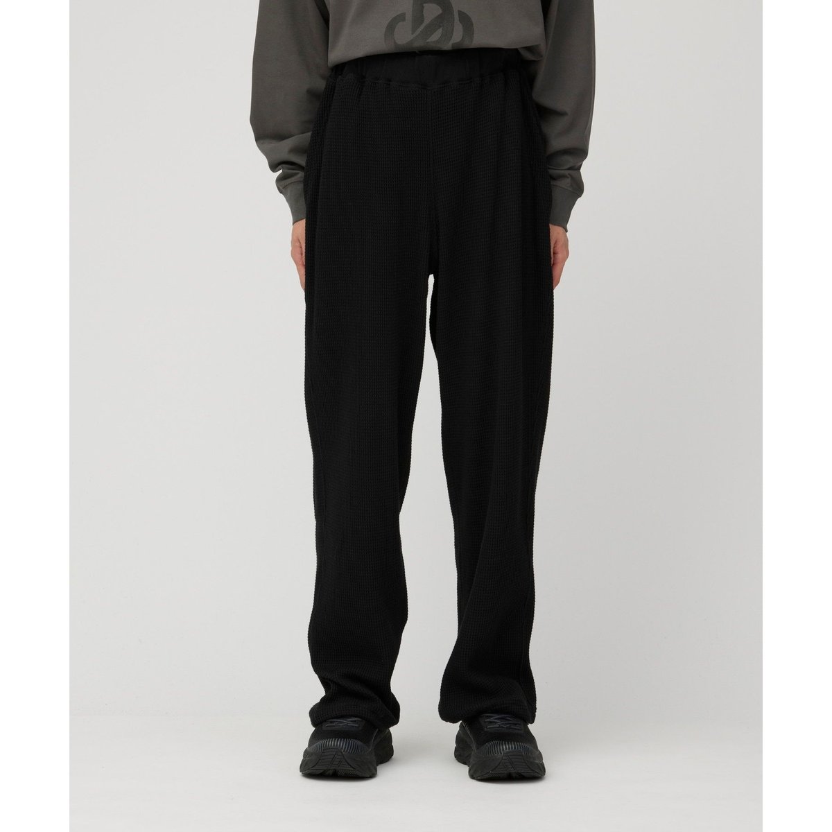 SNOWPEAK Heavyweight Waffle Pants BLACK