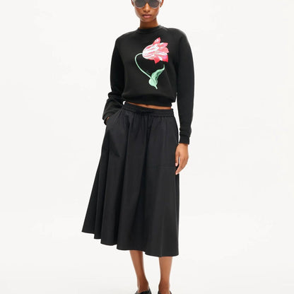 KENZO LADYS TULIP CLASSIC SWEATSHIRT Black