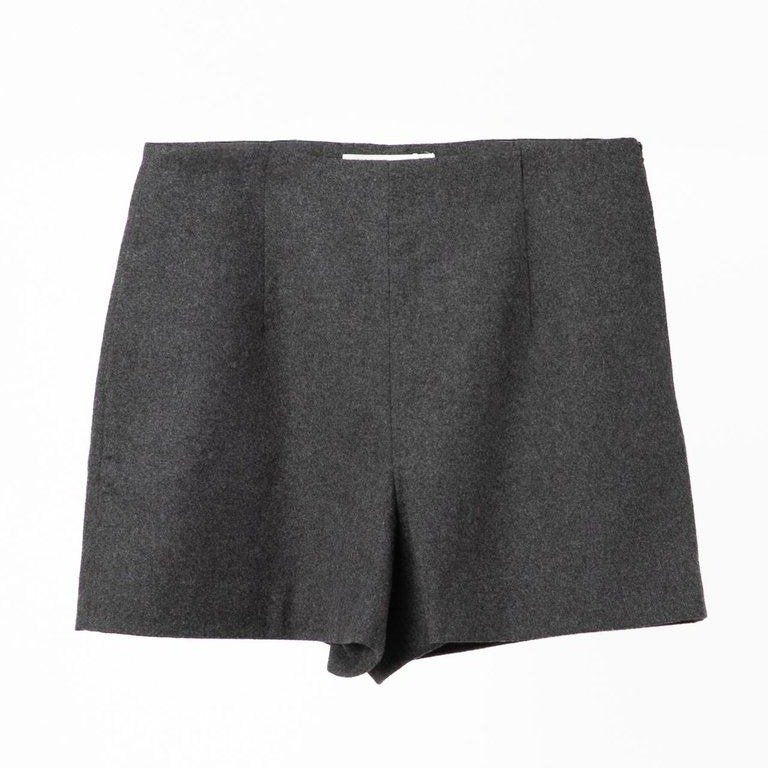 LE CLASSIC WOOL SHORT PANTS CHACOAL
