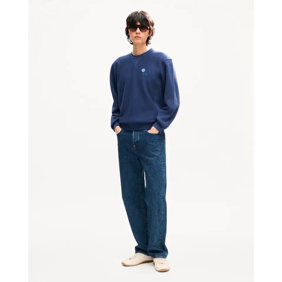 KENZO MENS TULIP CLASSIC SWEATSHIRT Blue Black
