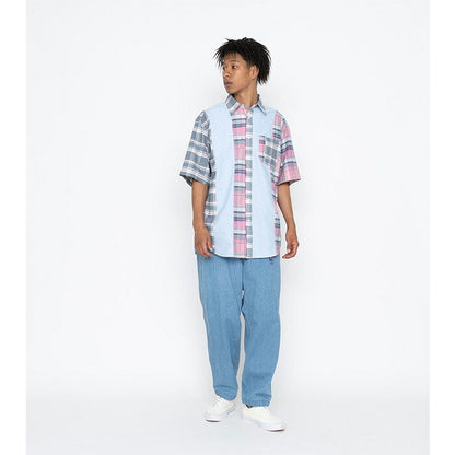 THE NORTH FACE Purple Label パッチワークハーフスリーブシャツ NT3209N