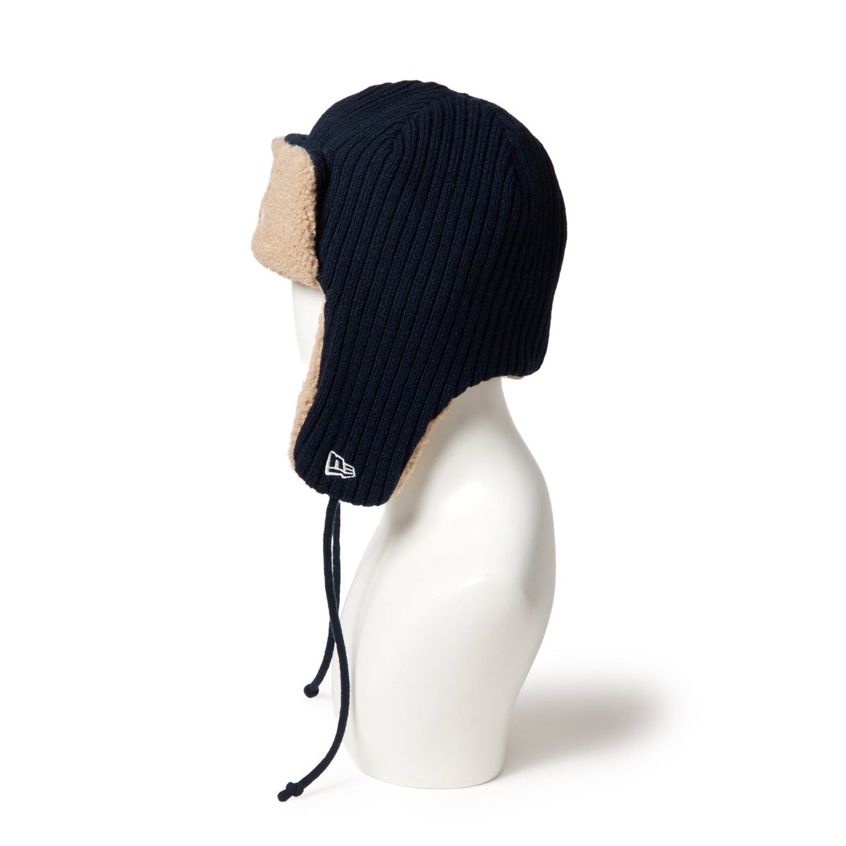NEW ERA KNIT TRAPPER NEYYAN RIB KNIT NVY