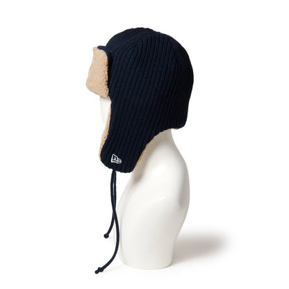 NEW ERA KNIT TRAPPER NEYYAN RIB KNIT NVY