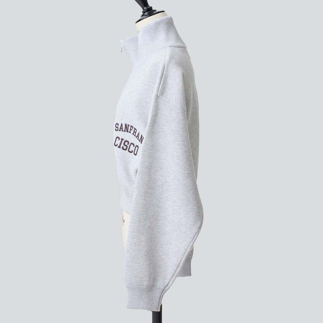 J.J. Mercer SHORT ZIP BLOUSON ASH