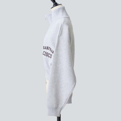 J.J. Mercer SHORT ZIP BLOUSON ASH