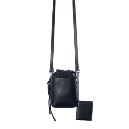 F/CE. TECH LEATHER MODULAR POACH Black