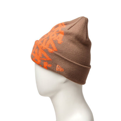 NEW ERA BASIC CUFF KNIT TAGGING LOGO BEI
