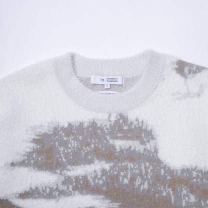 F/CE. FINNISH LANDSCAPE SOLOTEX KNIT - SNOW WHITE/GRAY