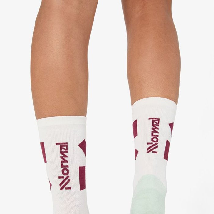NNORMAL RUN SOCKS WH/GR