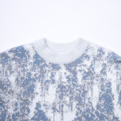 F/CE. FINNISH LANDSCAPE SOLOTEX KNIT - FOREST WHITE/BLUE