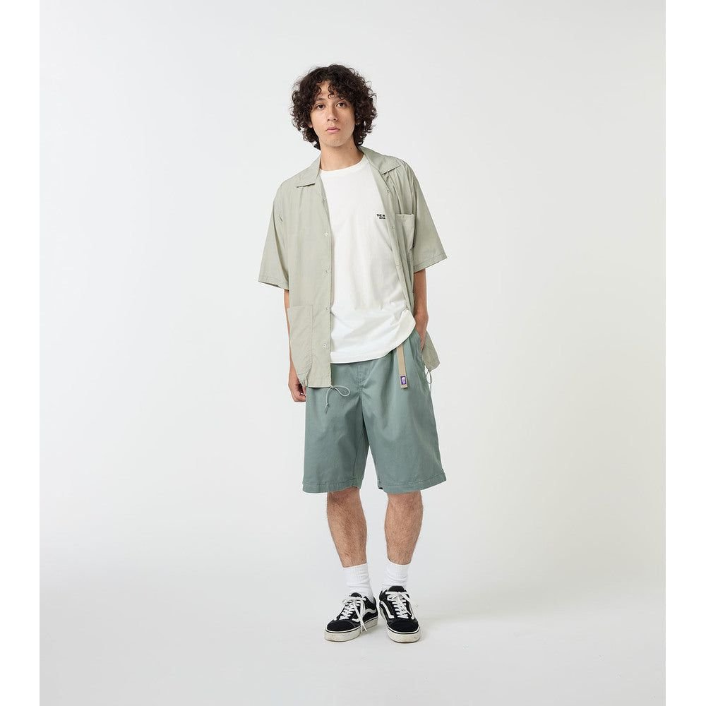 Nylon Taffeta Field S/S Shirt N25SG055_TNF PPL nanamica LGRAY