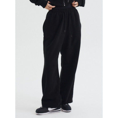 DANP Soft Layered Jogger Pants BLACK