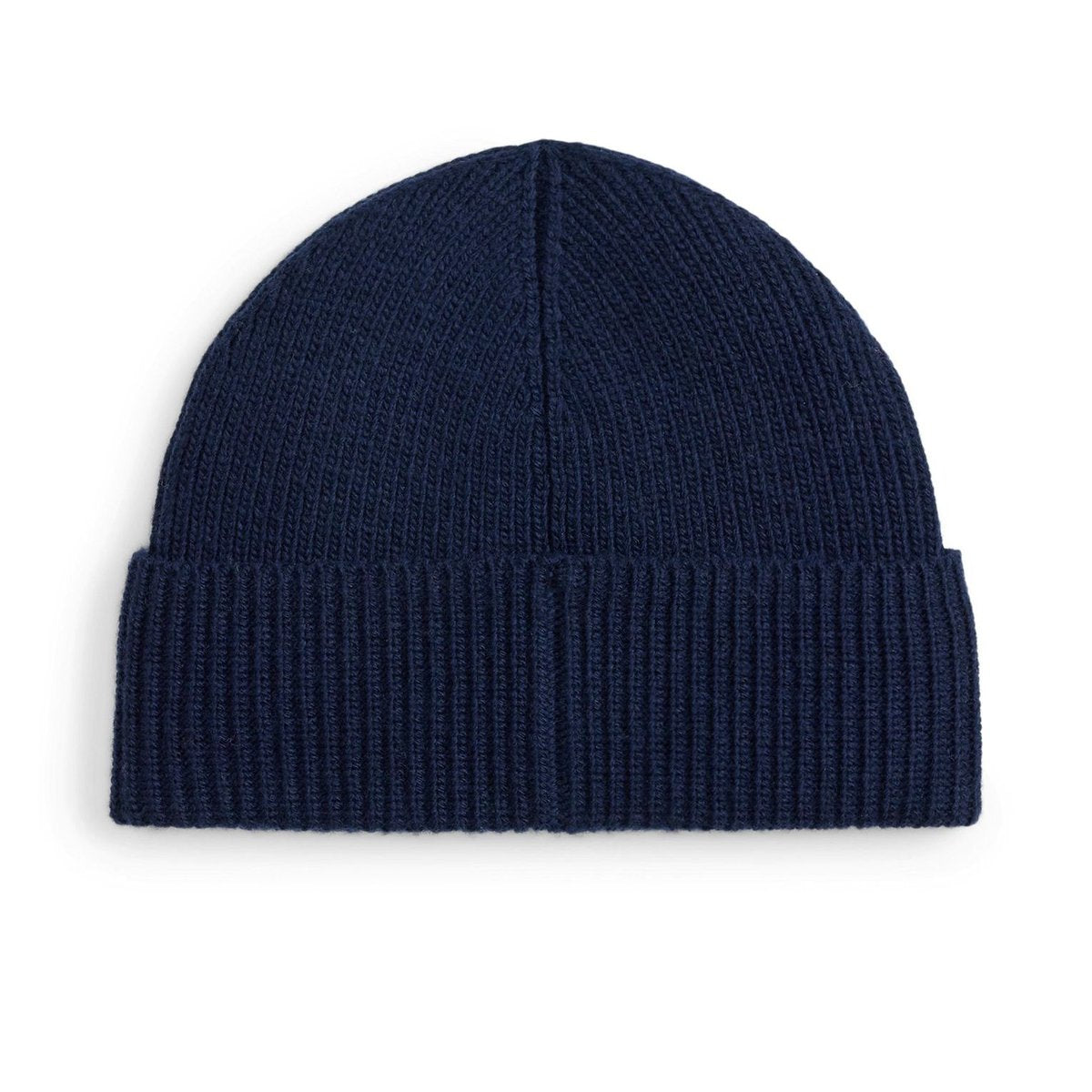 RALPH LAUREN SOLIDDENIMBEARBEANIE HUNTER NAVY