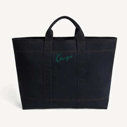 KENZO TULIP LARGE TOTE BAG Navy Blue