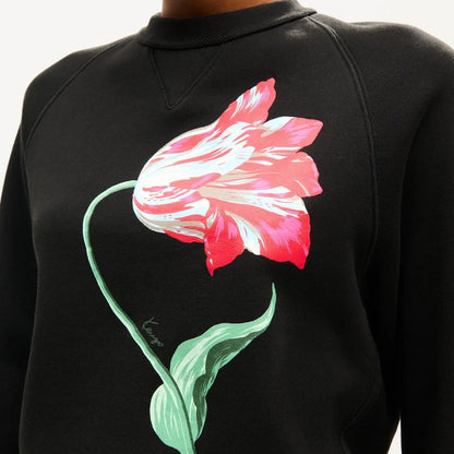 KENZO LADYS TULIP CLASSIC SWEATSHIRT Black