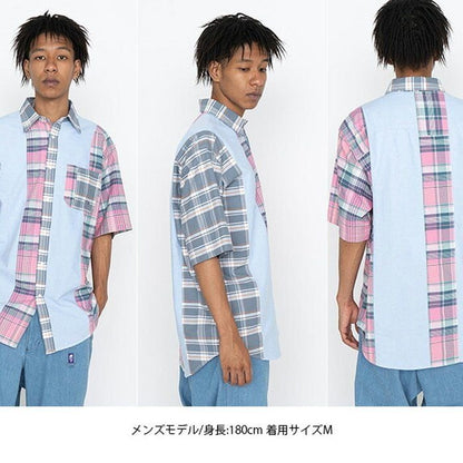 THE NORTH FACE Purple Label パッチワークハーフスリーブシャツ P
