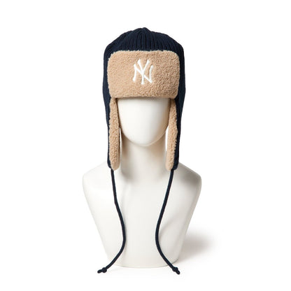 NEW ERA KNIT TRAPPER NEYYAN RIB KNIT NVY