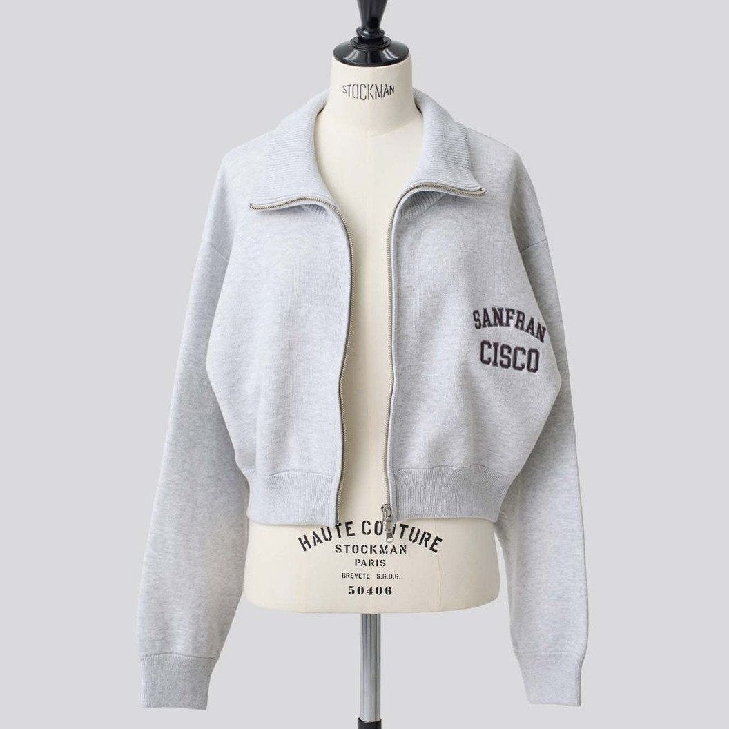 J.J. Mercer SHORT ZIP BLOUSON ASH