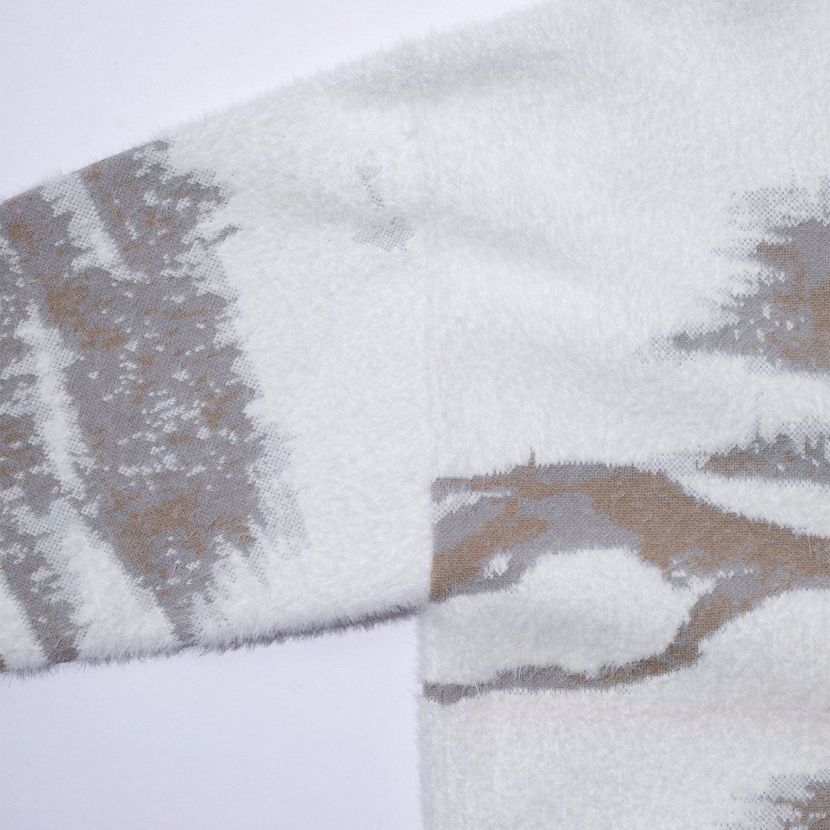 F/CE. FINNISH LANDSCAPE SOLOTEX KNIT - SNOW WHITE/GRAY
