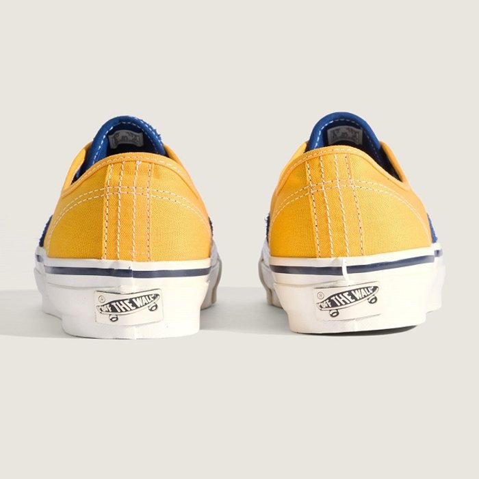 Vans PREMIUM オーセンティック image number 2 PREMIUM SUEDE/CANVAS True Blue/Sunny Yellow