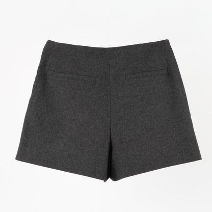 LE CLASSIC WOOL SHORT PANTS CHACOAL