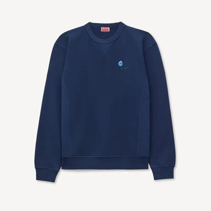KENZO MENS TULIP CLASSIC SWEATSHIRT Blue Black