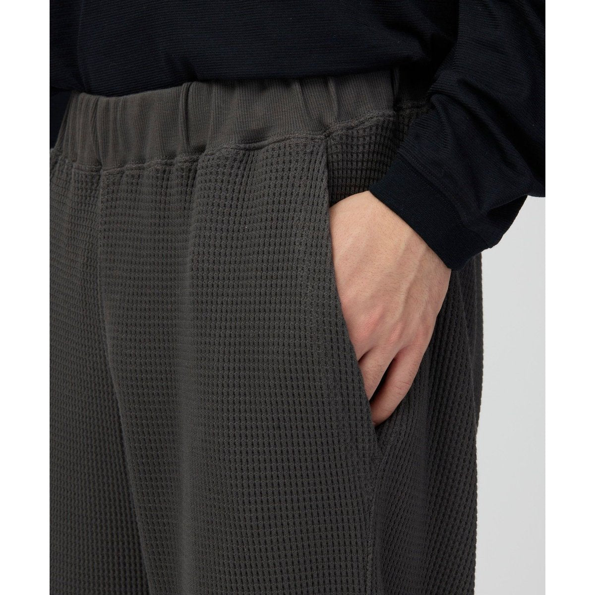 SNOWPEAK Heavyweight Waffle Pants CHARCOAL