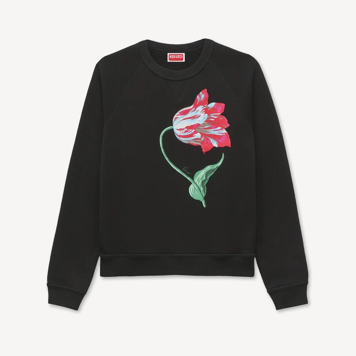 KENZO LADYS TULIP CLASSIC SWEATSHIRT Black