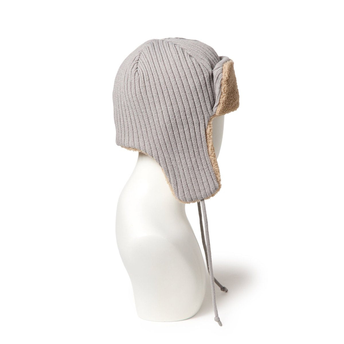 NEW ERA KNIT TRAPPER LOSDOD RIB KNIT GRY