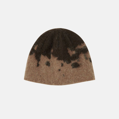 Gramicci MOHAIR SPLATTER BEANIE TAUPE SPLATTER