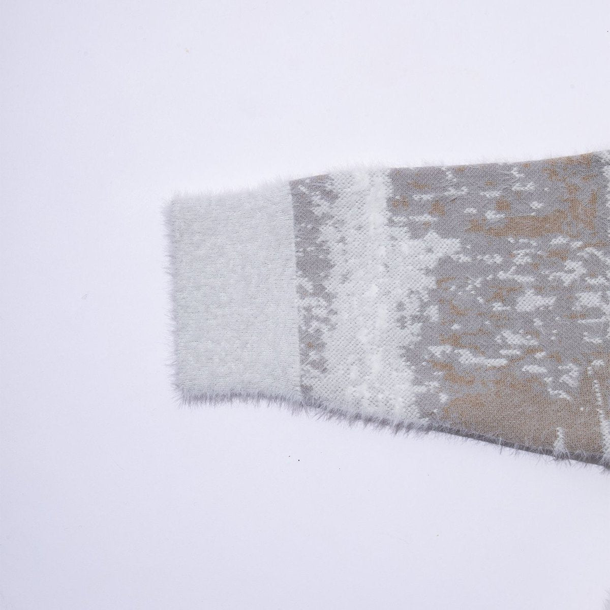 F/CE. FINNISH LANDSCAPE SOLOTEX KNIT - SNOW WHITE/GRAY