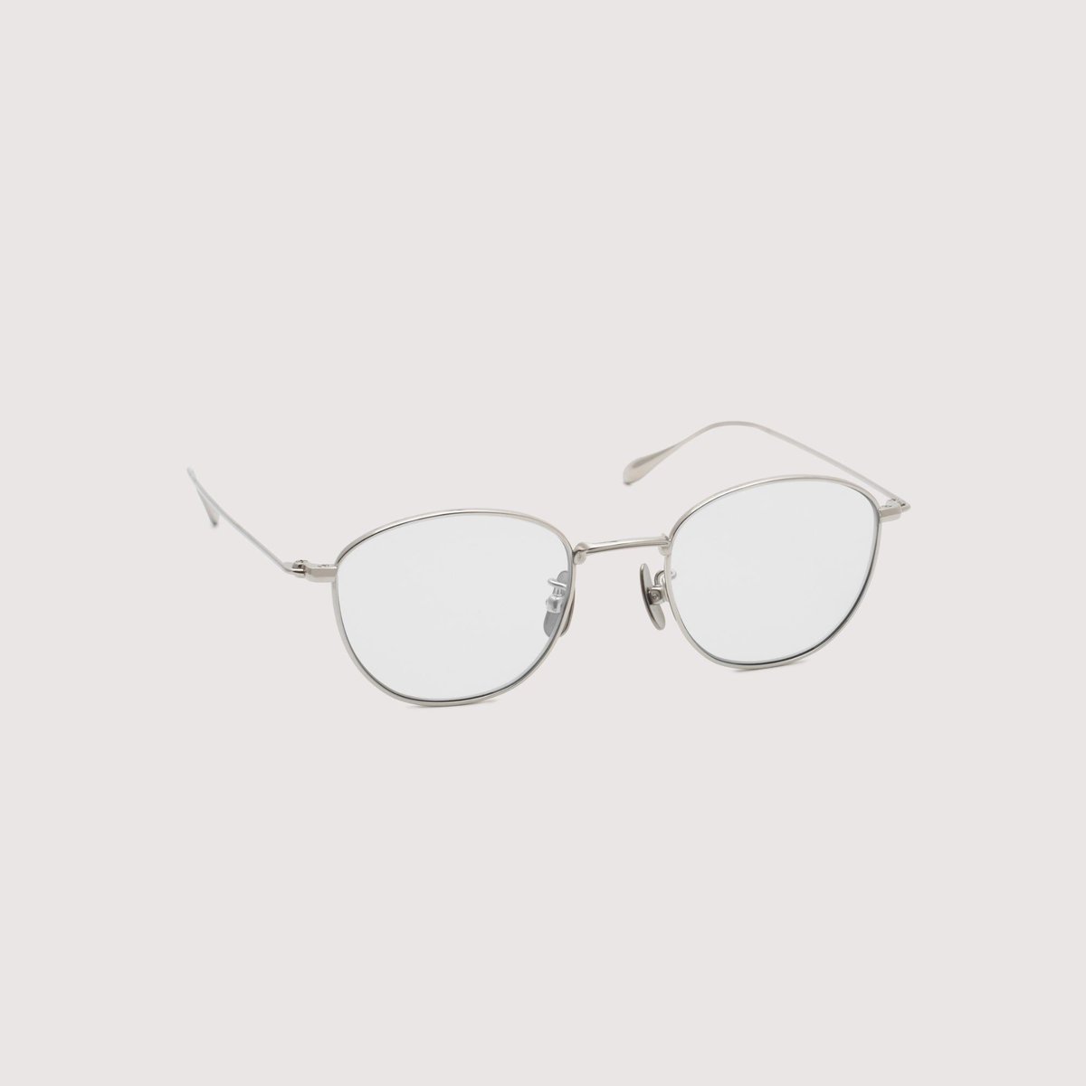 NOCHINO OPTICAL KOUGETSU #1 PLUTINUM SILVER x CLEAR TO D.GREY