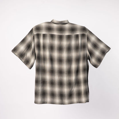 town craft 60 loop collar ss shirt grey